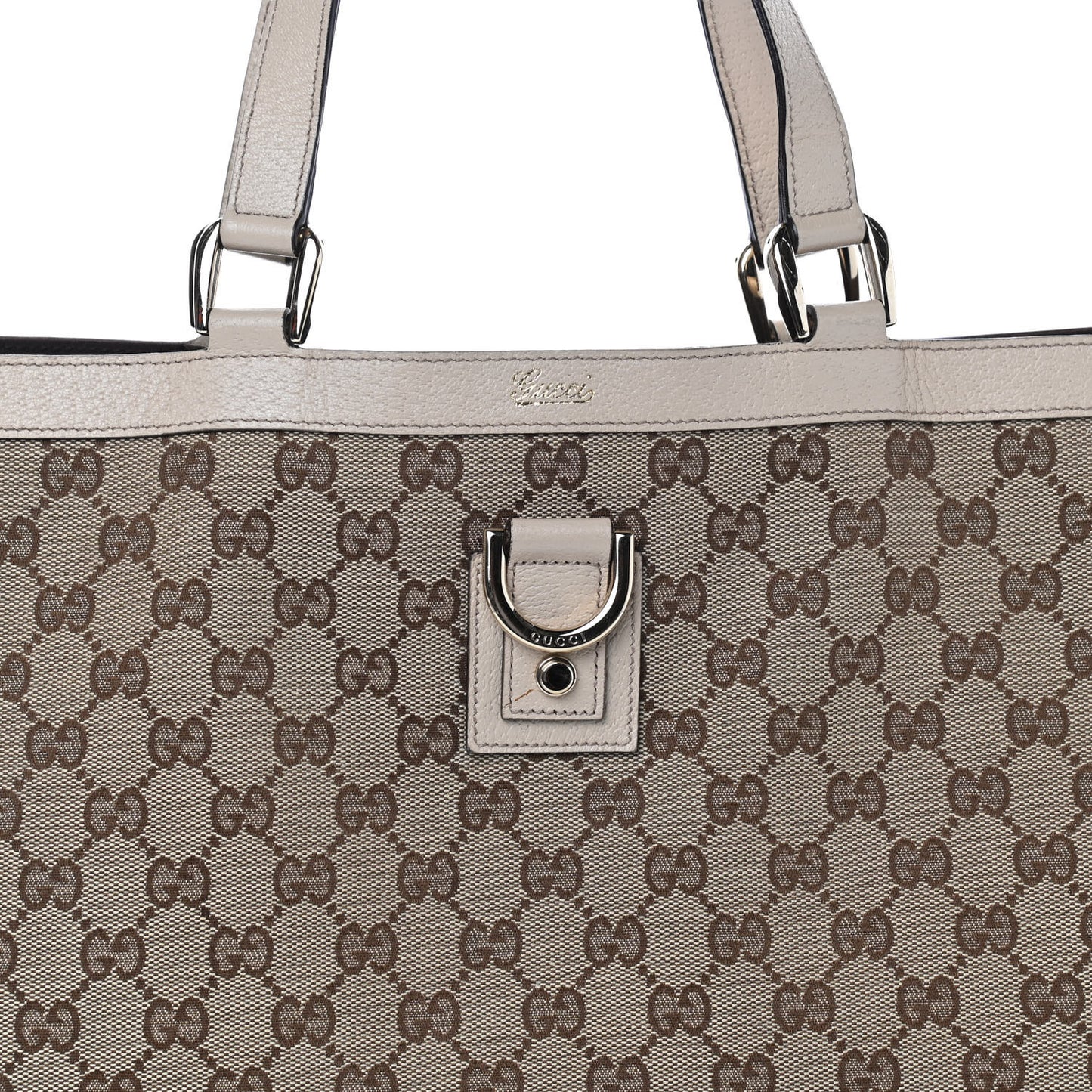 Monogram Large Abbey Tote Off White