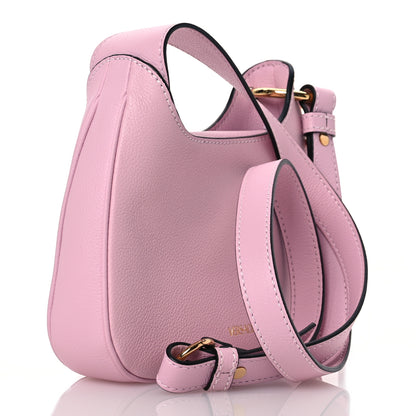 Versace Calfskin La Medusa Small Hobo Crossbody Pink 3 of 12