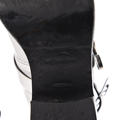 Balenciaga Brushed Calfskin Ceinture Ankle Boots 39 White 9 of 21