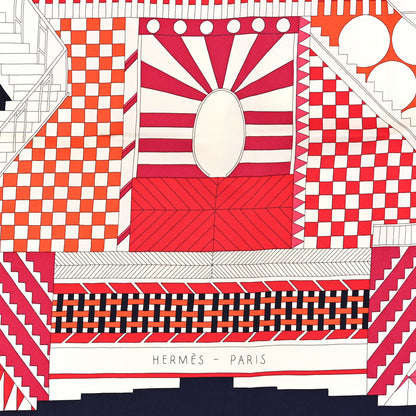 Hermes Silk Promenade Au Faubourg Scarf 90 2 of 4