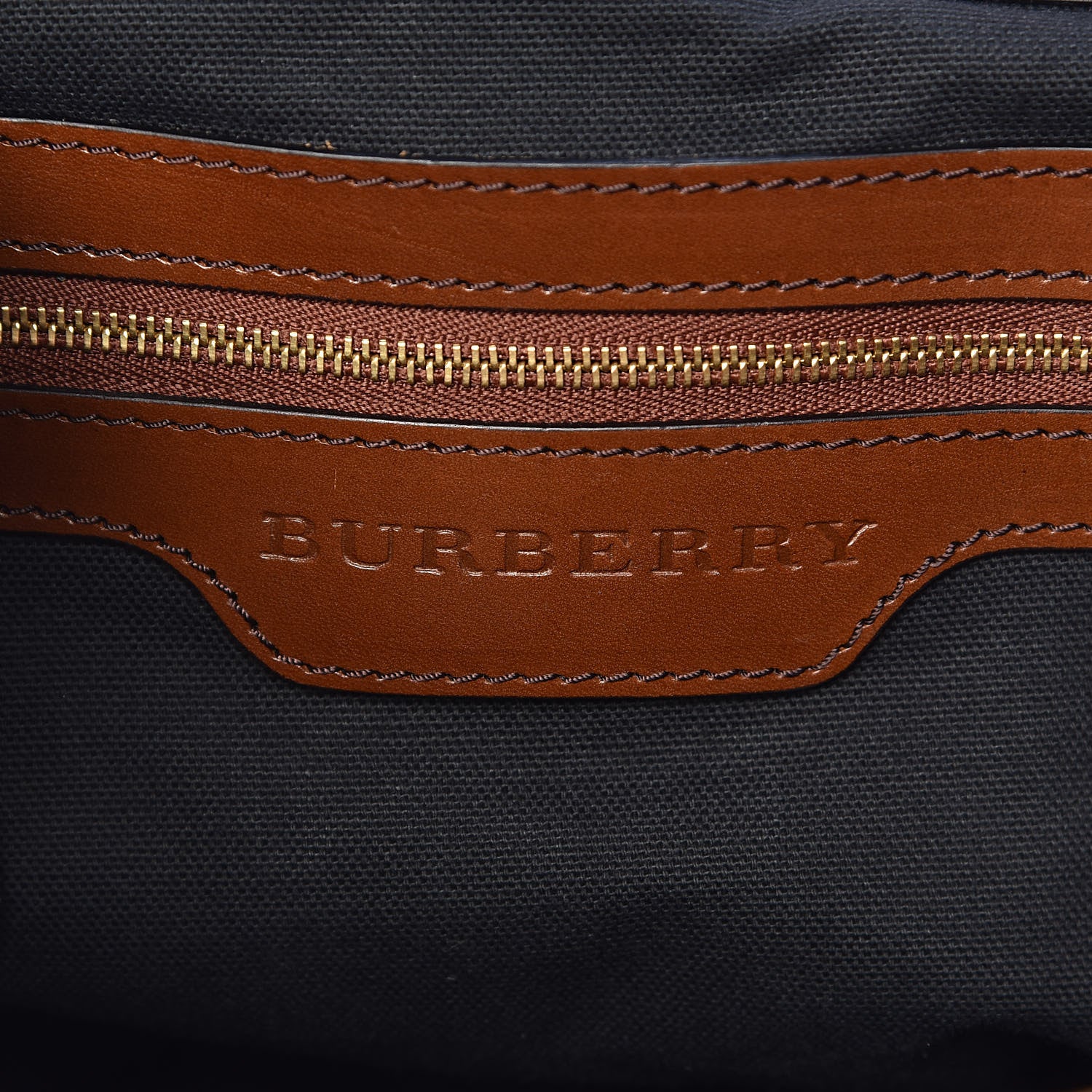 Burberry House Check Small Canterbury Tote Dark Tan 6 of 11