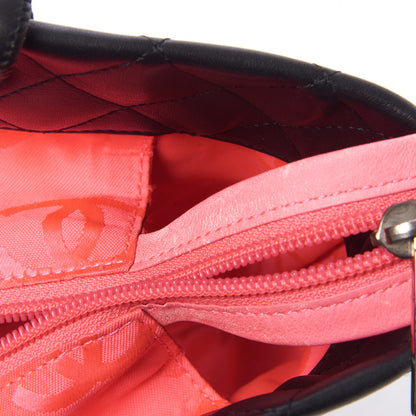 Chanel Calfskin Quilted Medium Cambon Tote Black White 12 of 12