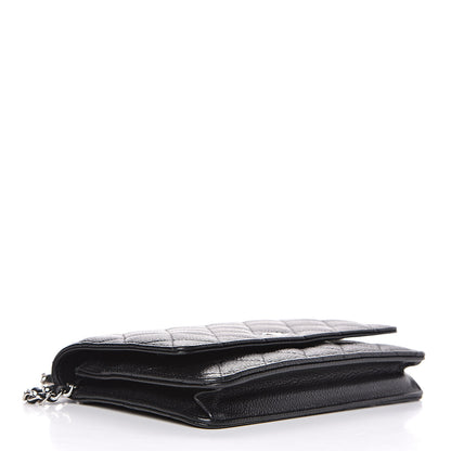 Chanel Caviar Quilted Wallet On Chain WOC Black 4 of 15