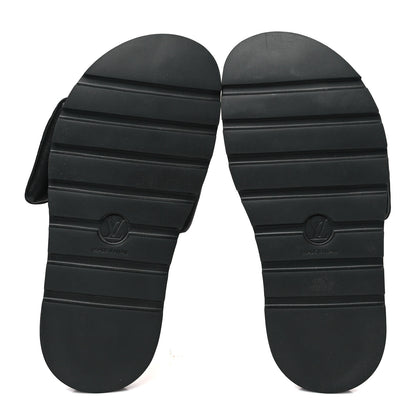 Louis Vuitton Nylon Monogram Womens Pool Pillow Comfort Mules 40 Black 5 of 9