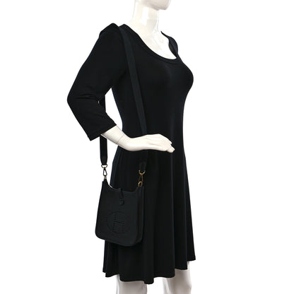 Hermes Taurillon Clemence Evelyne TPM Black 2 of 10