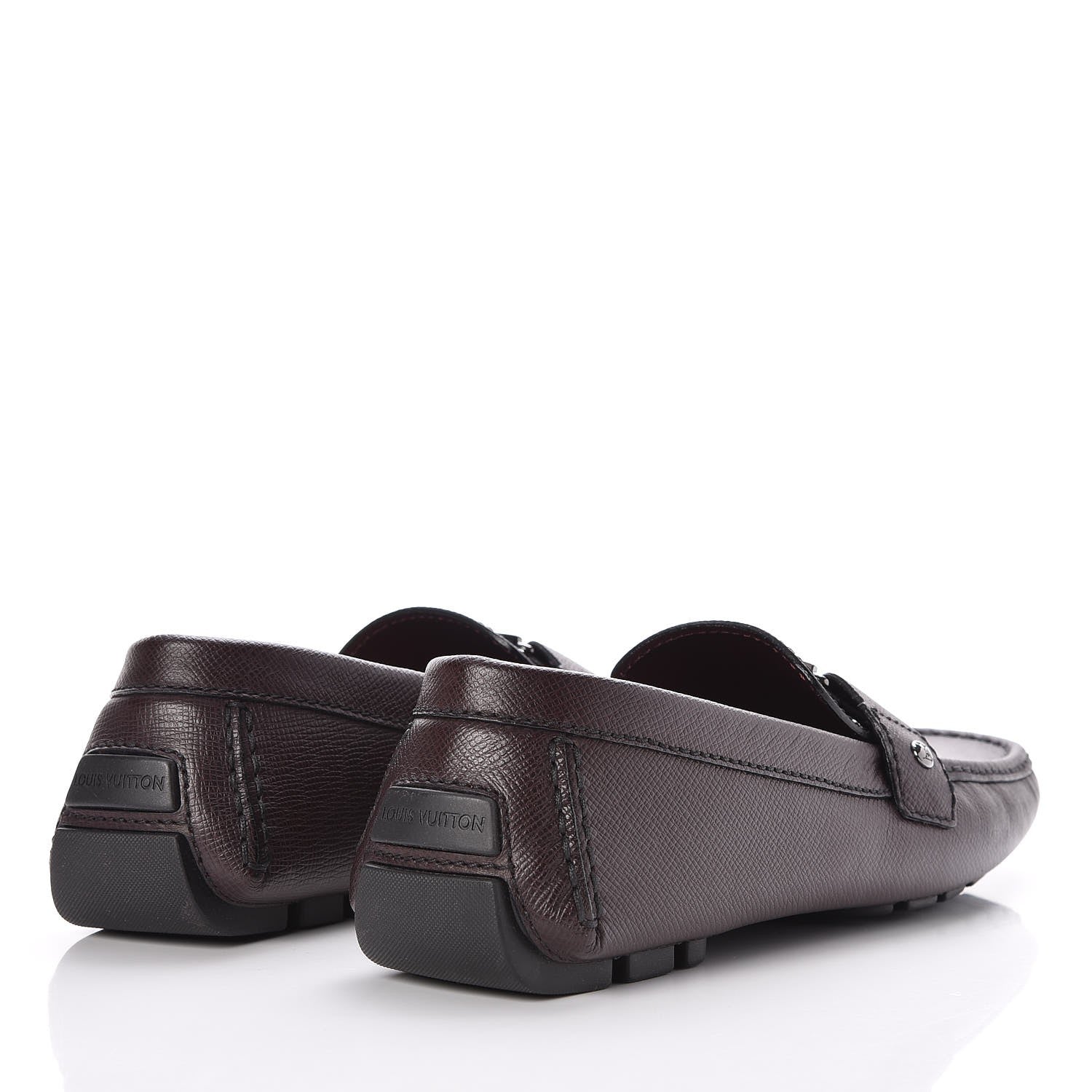 Louis Vuitton Taiga Monte Carlo Moccasin Loafers 9.5 Grizzli 4 of 9