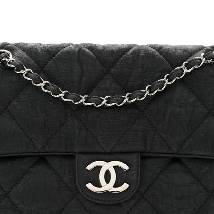 Chanel Coated Canvas Quilted Le Marais Flap Black 8 of 11