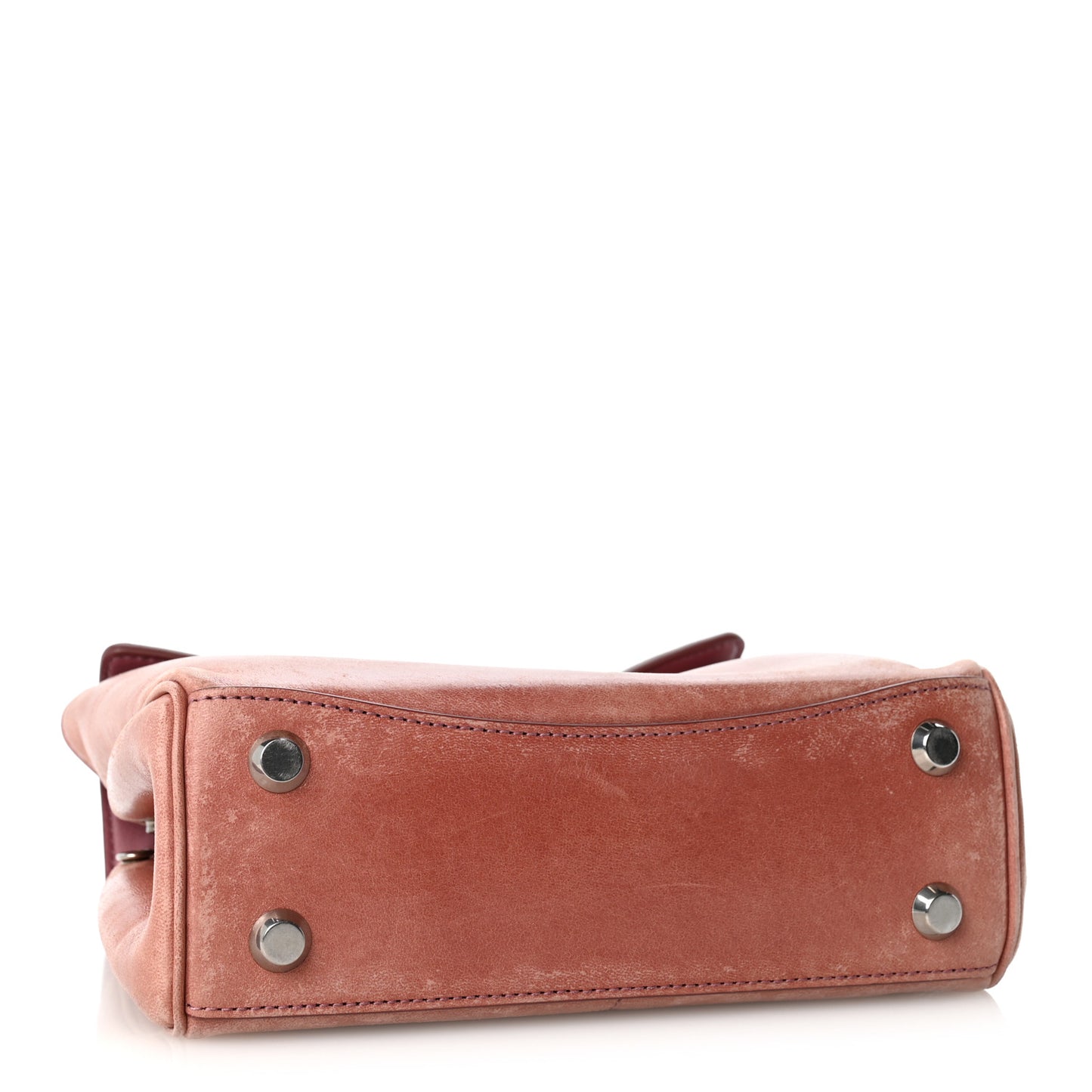 Vegetable Tanned Lambskin Mini Rodeo Top Handle Handbag Rose Quartz