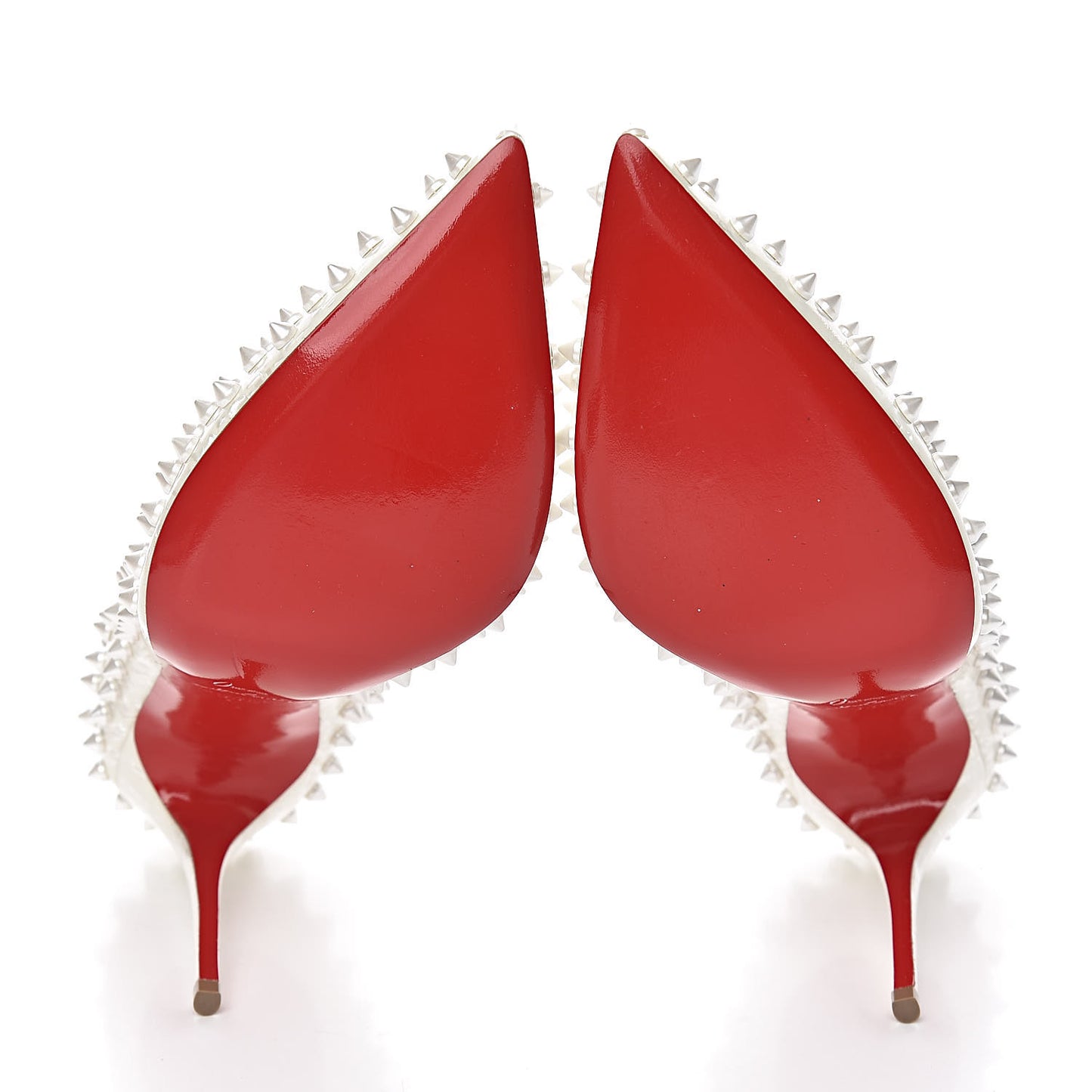 Patent Follies Spikes 100 Pumps 39.5 White