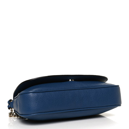 Gucci Pebbled Calfskin Medium Soho Flap Crossbody Caspian 4 of 11