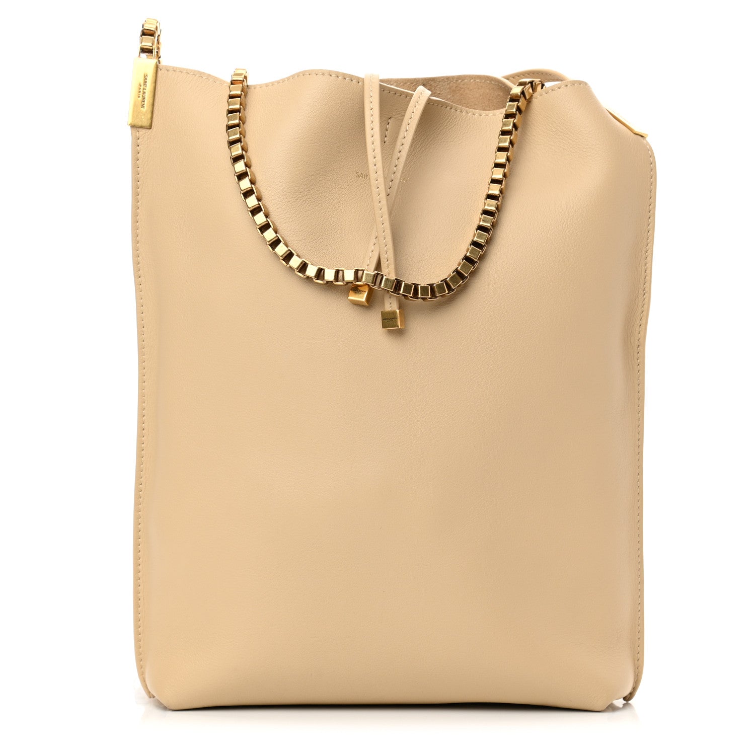 Saint Laurent SAINT LAUREN Smooth Calfskin Small Suzanne Hobo Ivory Natural 4 of 25