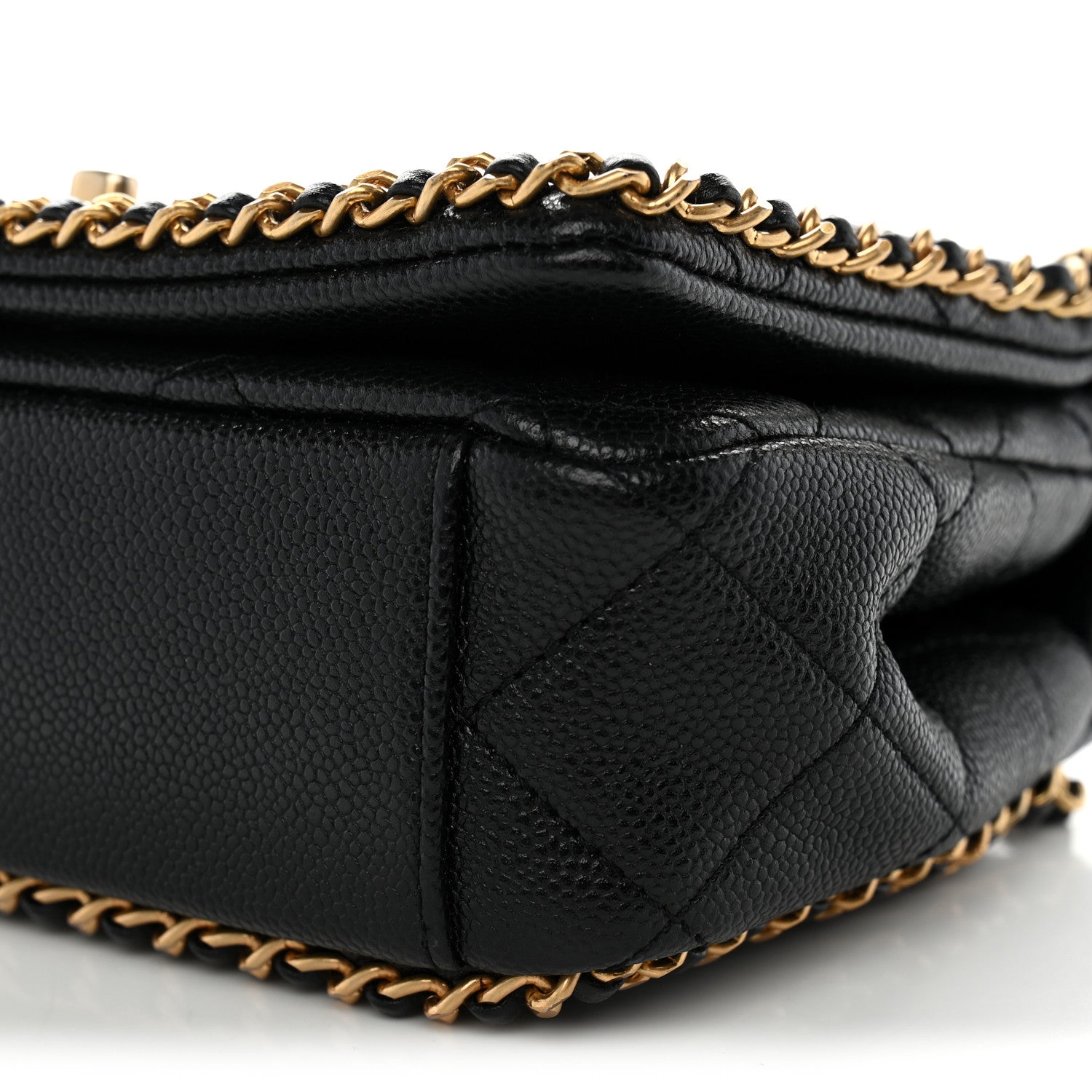 Chanel Caviar Quilted Mini Never Ending Chain Flap Black 10 of 11