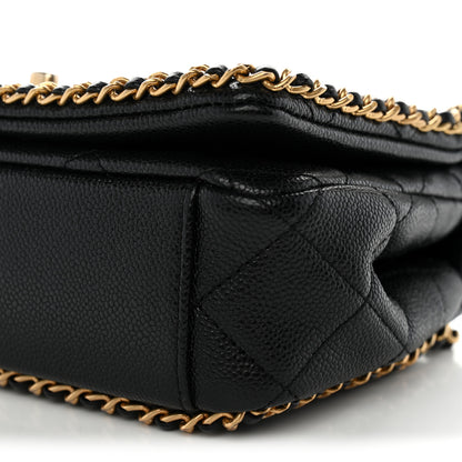 Chanel Caviar Quilted Mini Never Ending Chain Flap Black 10 of 11