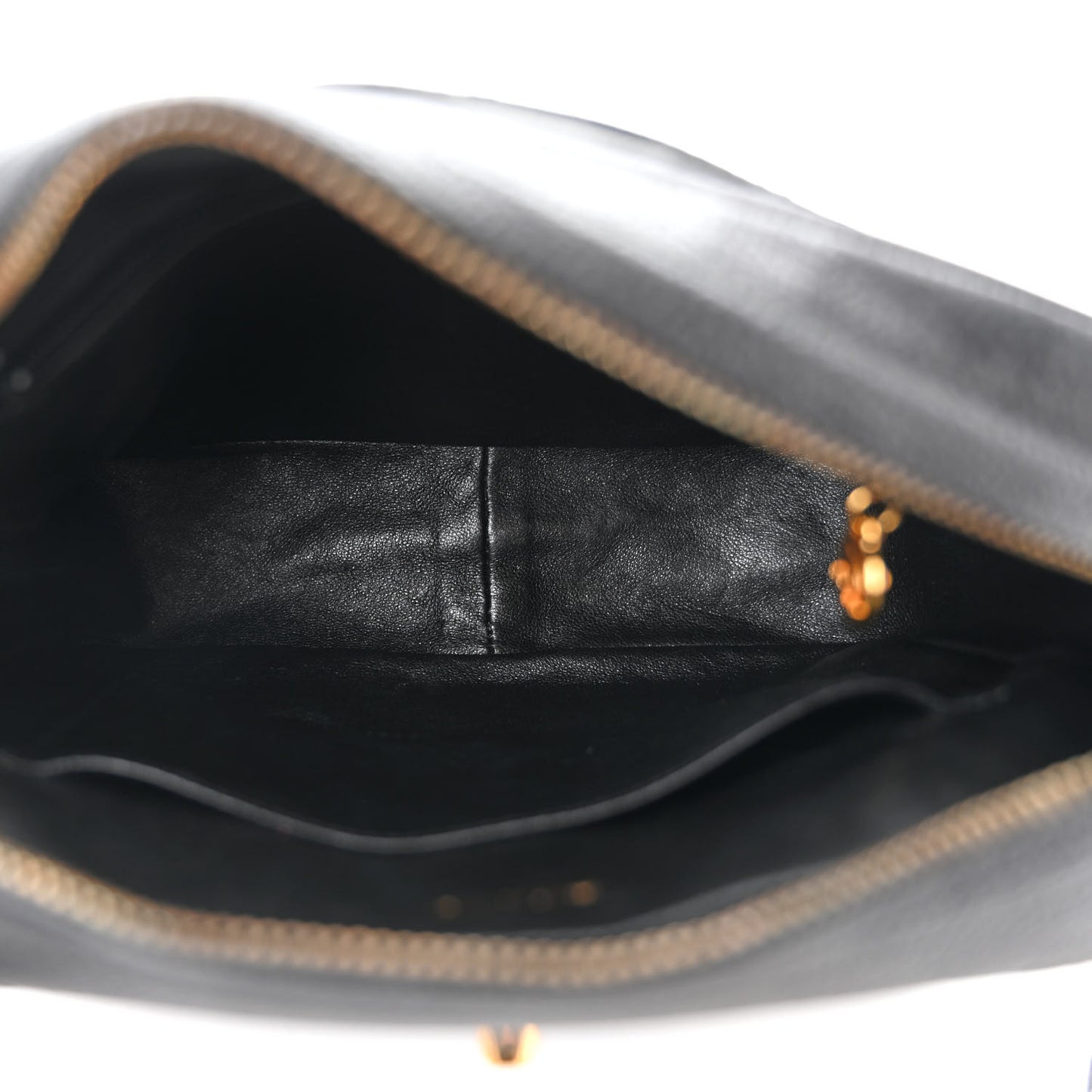 Caviar Quilted Flap Camera Case Black