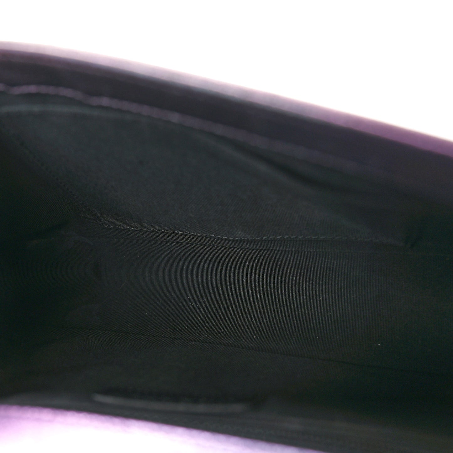 Iridescent Goatskin Quilted New Medium Boy Flap Purple
