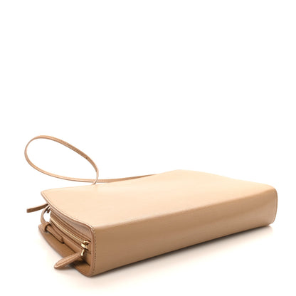The Row Saddle Calfskin Dalia Baguette Shoulder Bag Warm Chestnut 4 of 9