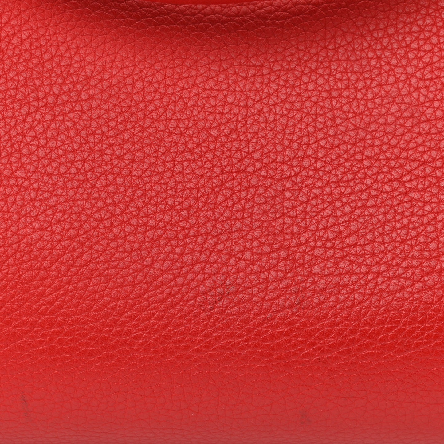 Drummed Calfskin Suede Large Trapeze Coquelicot