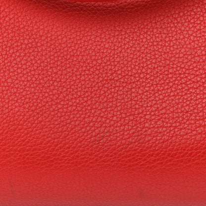 Celine Drummed Calfskin Suede Large Trapeze Coquelicot 11 of 12
