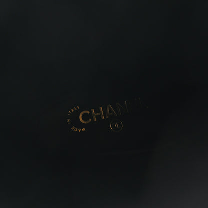 Chanel Calfskin Cap Toe Tall Boots 39 Black 7 of 9