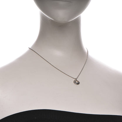 Chopard 18K White Gold Chopardissimo Disc Pendant Necklace 2 of 6
