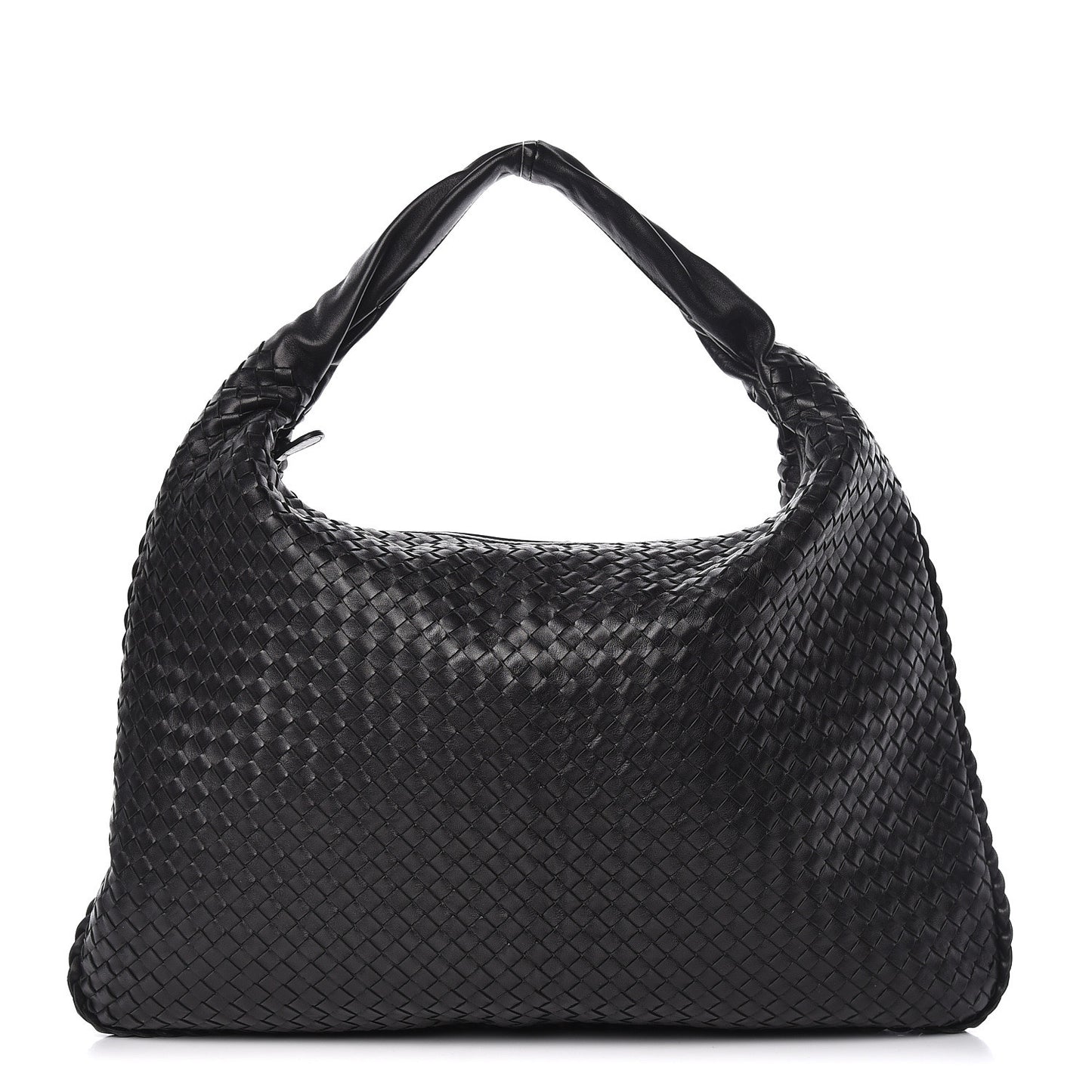 Nappa Intrecciato Maxi Veneta Hobo Black