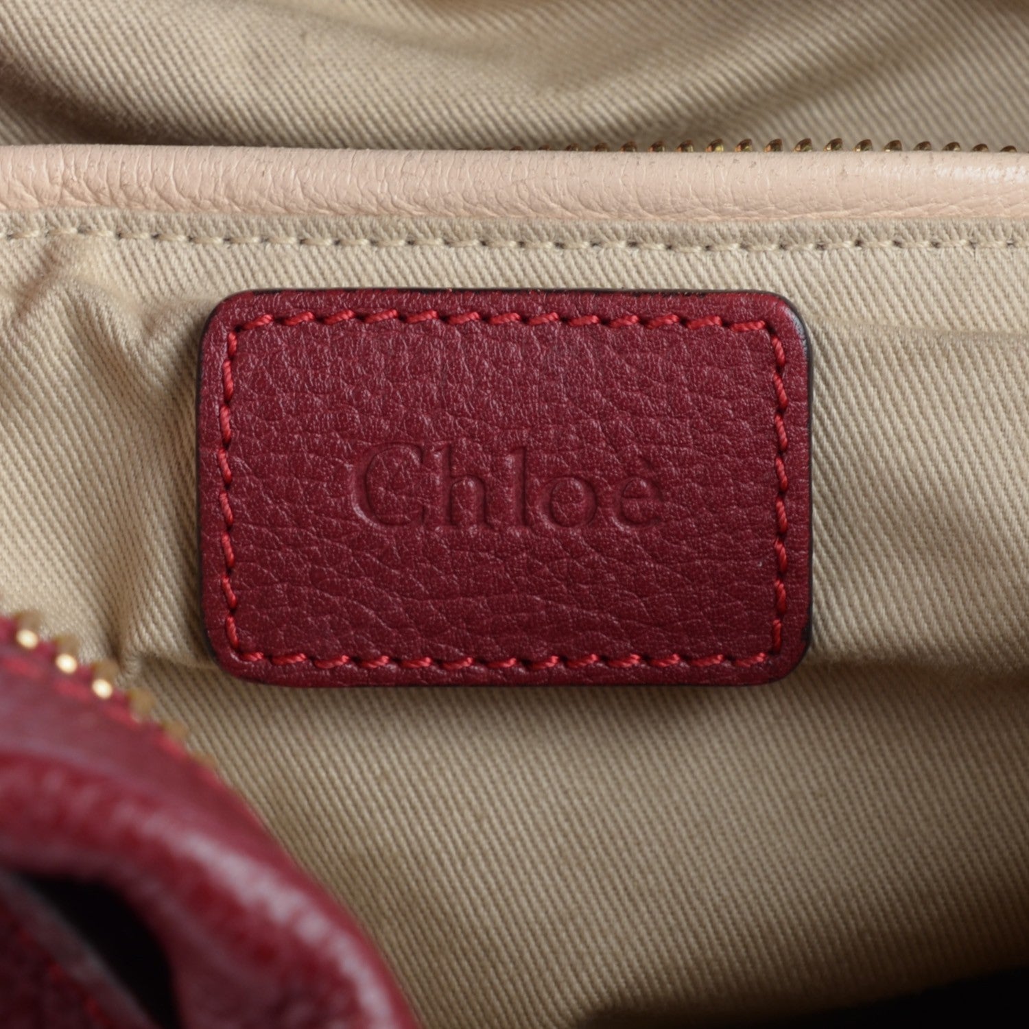 Chloe Calfskin Medium Paraty Red 6 of 8