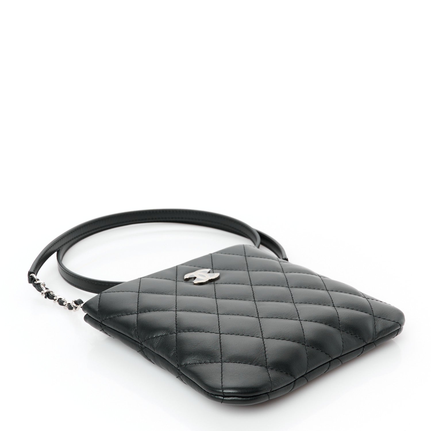 Chanel Lambskin Quilted Crossbody Bag Black 4 of 11