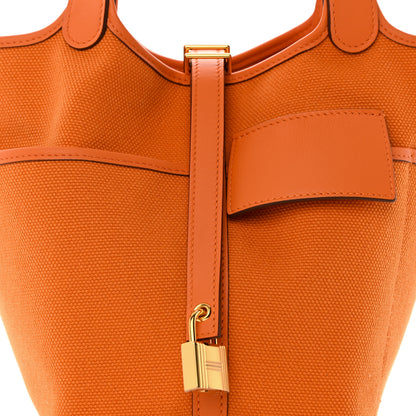 Hermes Toile Goeland Swift Cargo Picotin Lock 18 Orange 8 of 13