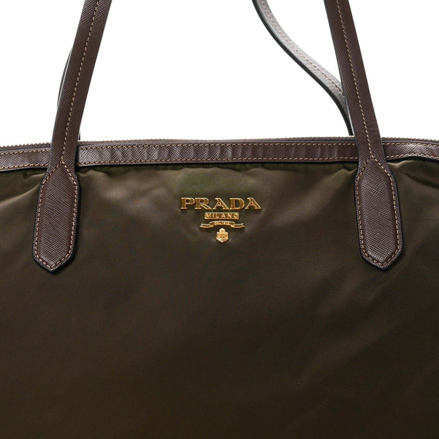 Tessuto Nylon Shopping Tote Green