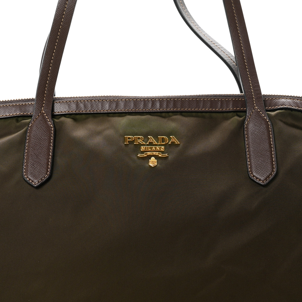 Prada Tessuto Nylon Shopping Tote Green 8 of 11
