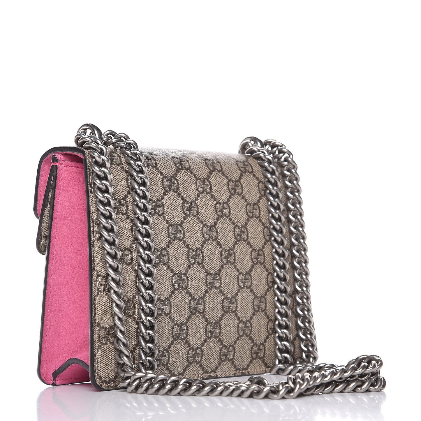 GG Supreme Monogram Mini Dionysus Shoulder Bag Pink