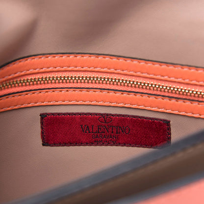 Valentino Garavani Nappa Rockstud Wristlet Clutch Coral 8 of 11