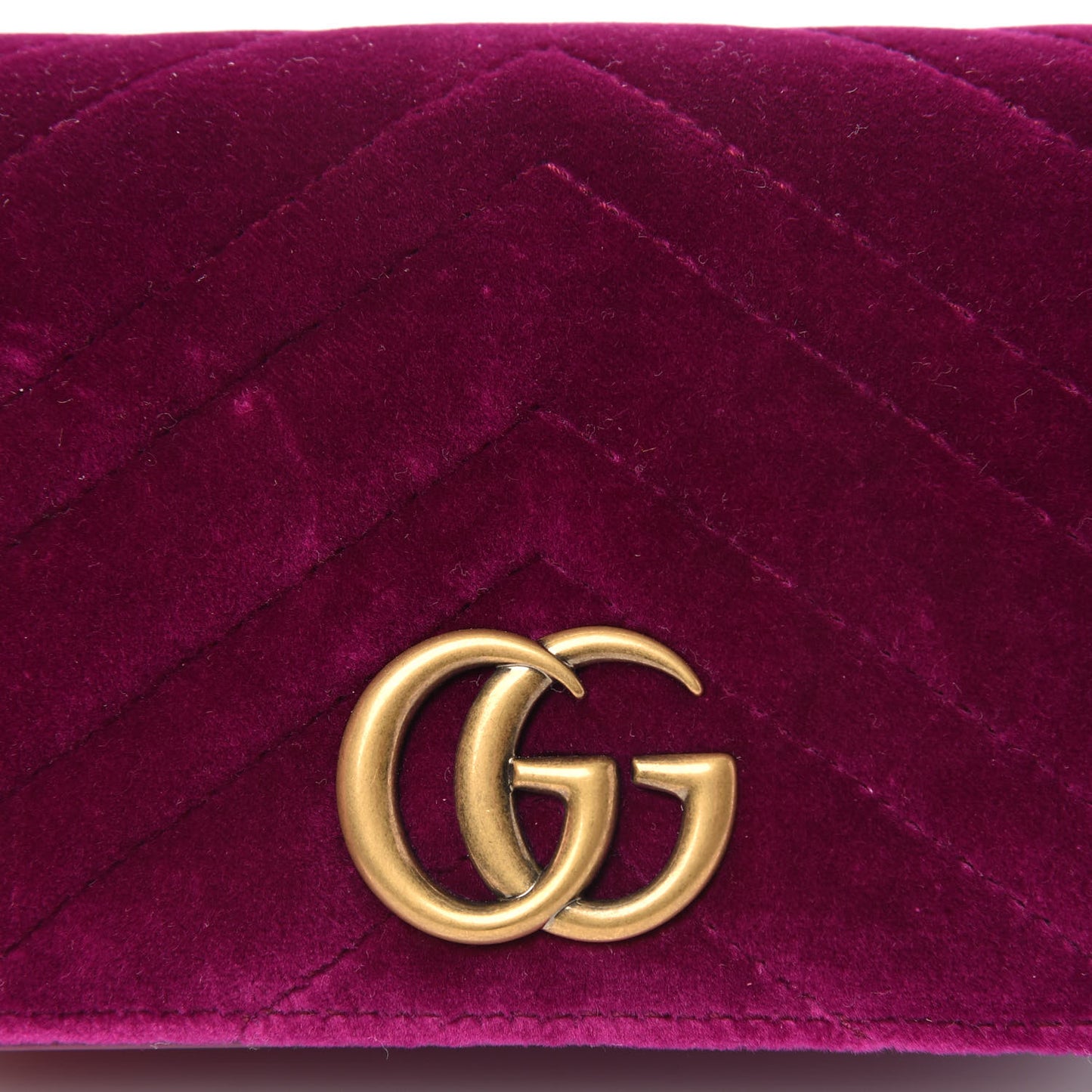 Velvet Matelasse GG Marmont Mini Bag Fuchsia Violet Cyclamen