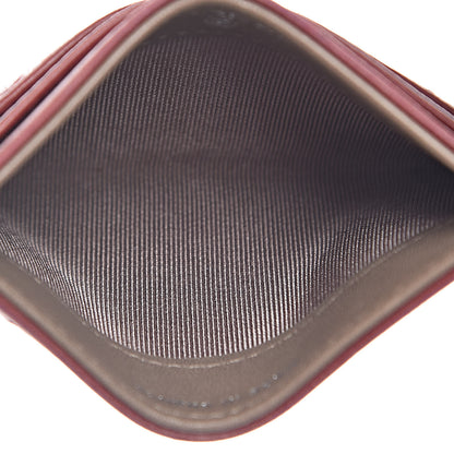 Chanel Lambskin Quilted Card Holder Burgundy 5 of 13