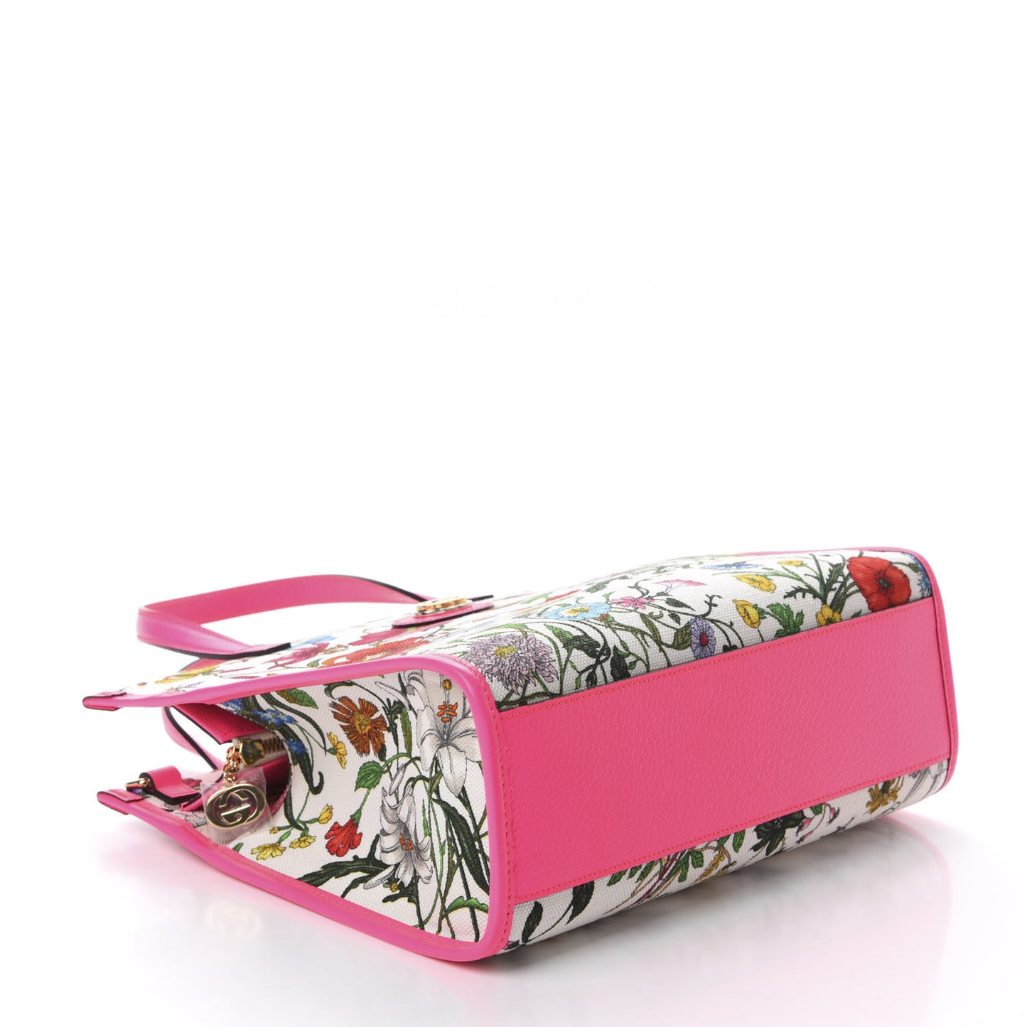 Canvas Medium Flora Tote Fuchsia