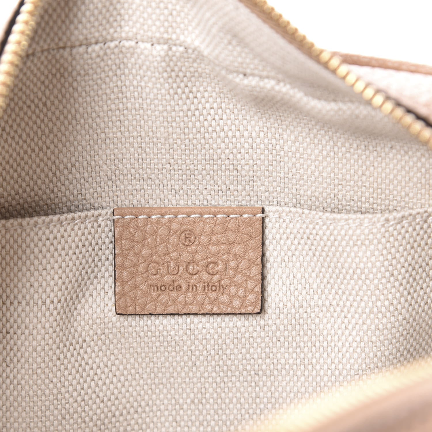 Gucci Pebbled Calfskin Small Soho Disco Bag Rose Beige 8 of 10
