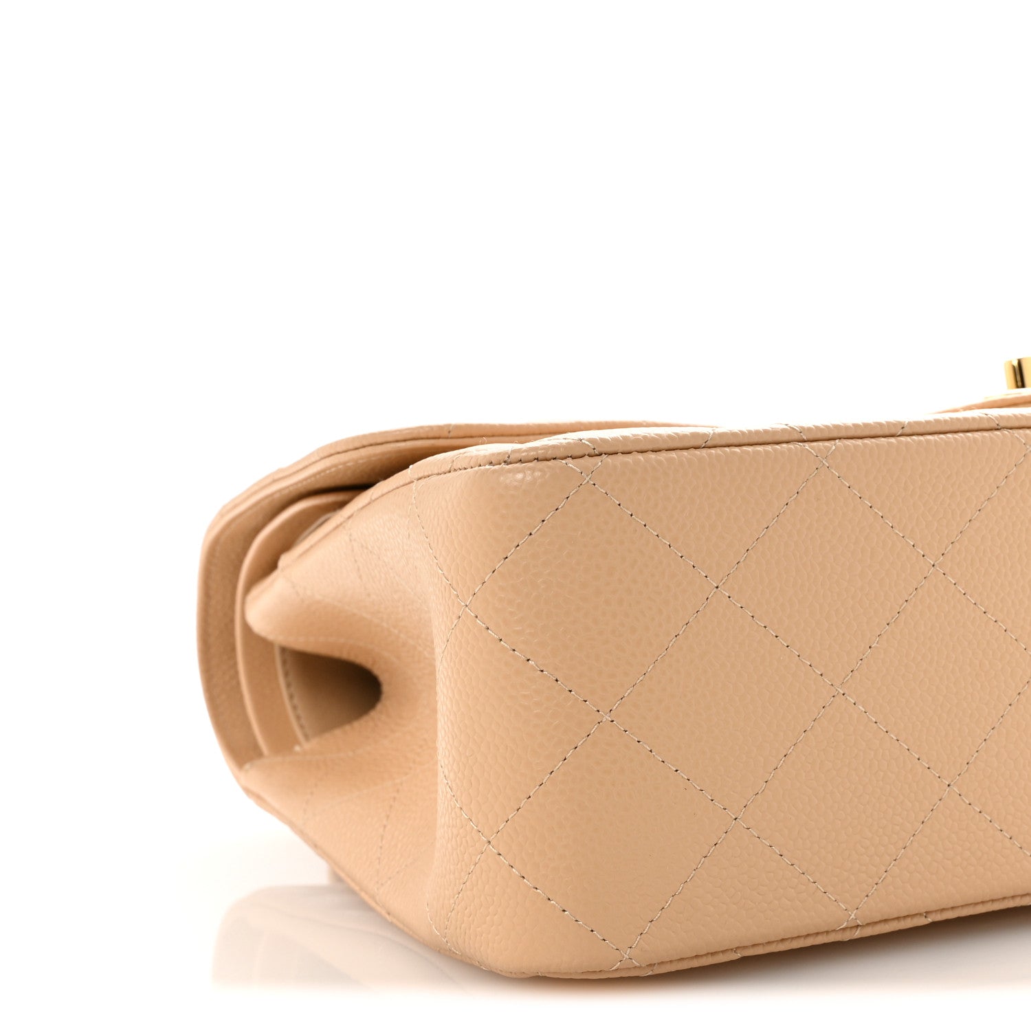 Chanel Caviar Quilted Jumbo Double Flap Beige 9 of 11