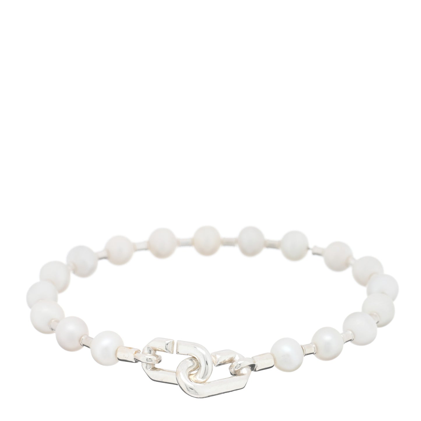 Sterling Silver Pearl 5-6mm HardWear Bracelet