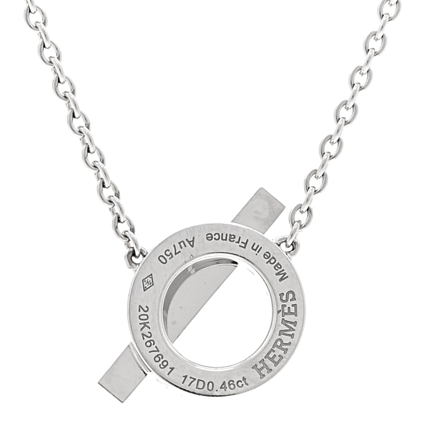 18K White Gold Diamond Finesse Pendant Necklace