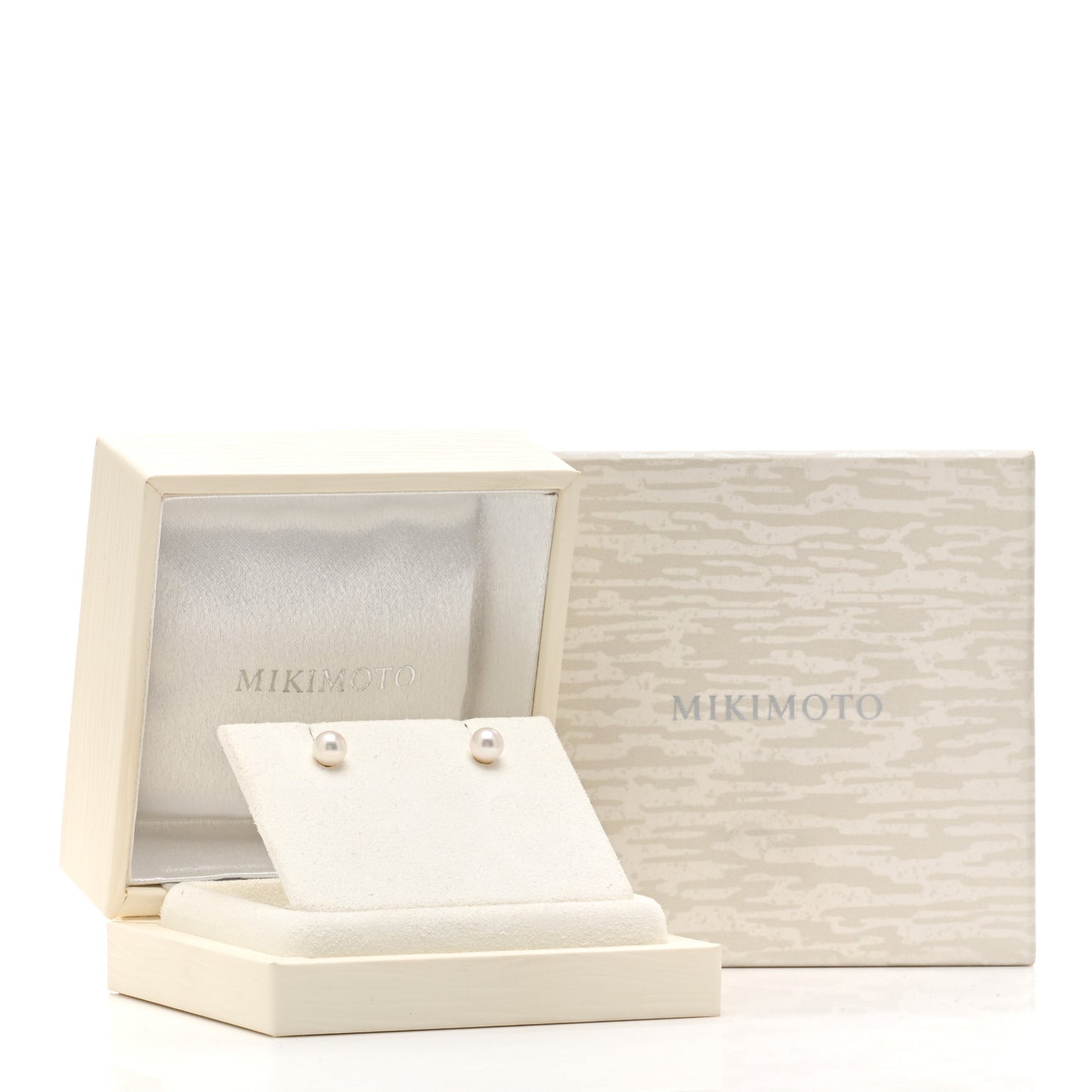 18K Yellow Gold Akoya Pearl 6mm Stud Earrings