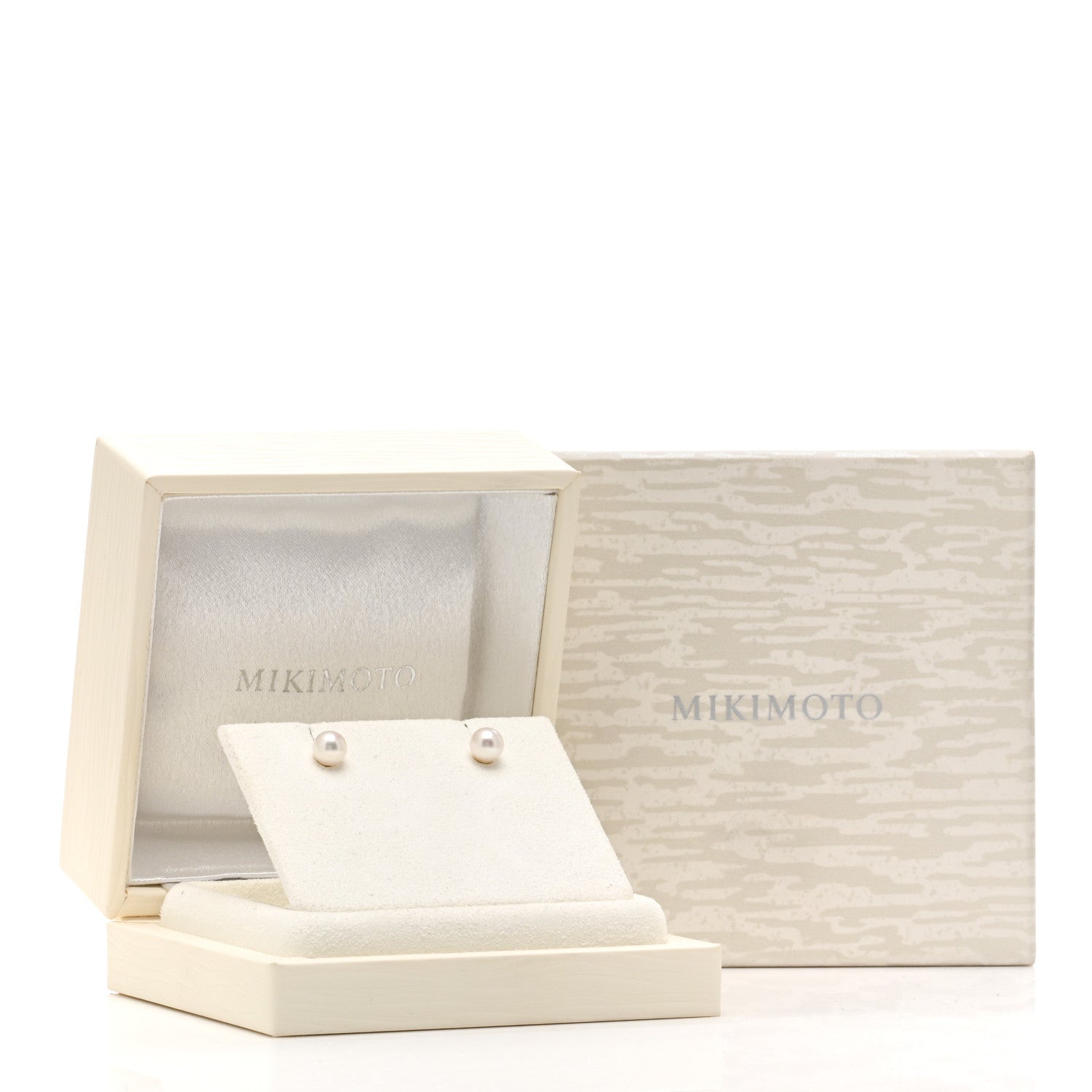 Mikimoto 18K Yellow Gold Akoya Pearl 6mm Stud Earrings 5 of 5
