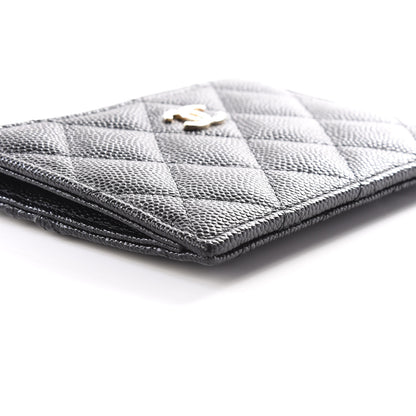 Chanel Caviar Quilted CC Zip Card Holder Black 4 of 10