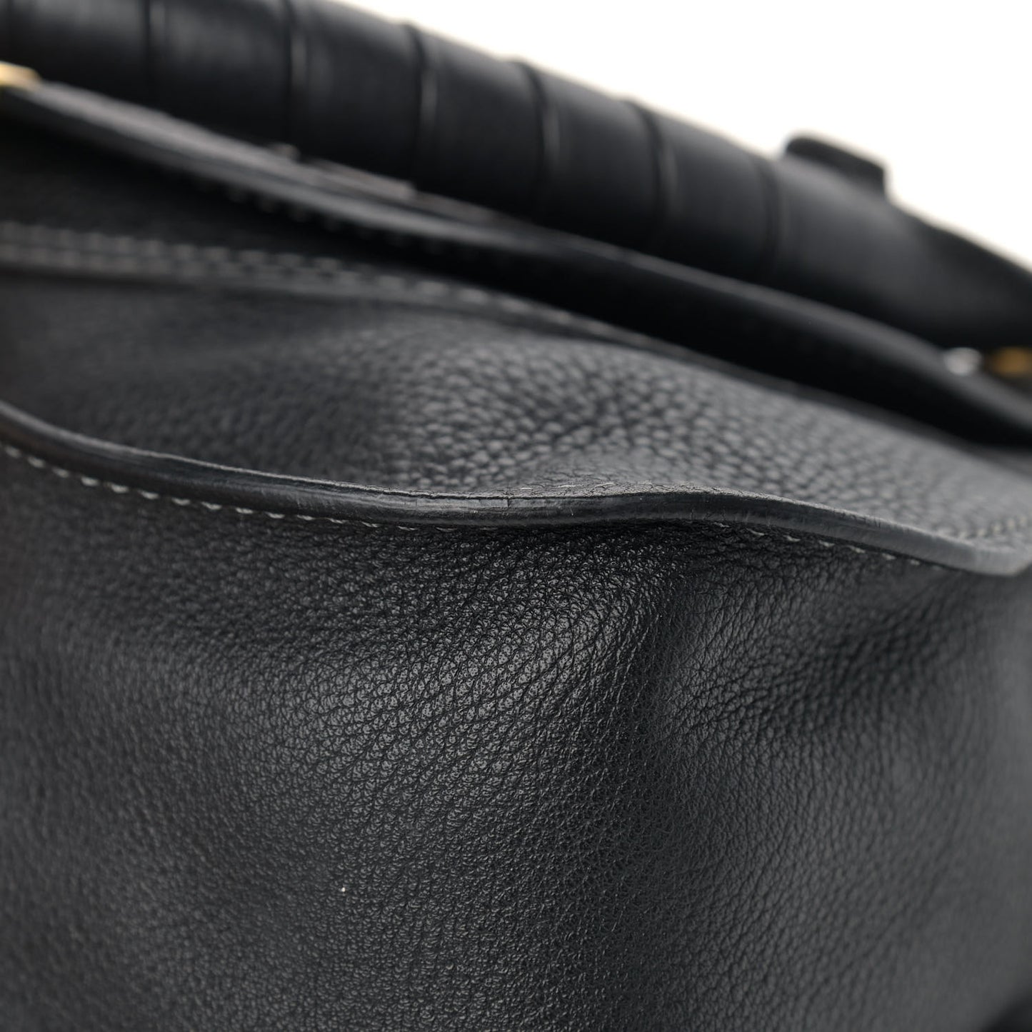 Calfskin Medium Marcie Satchel Black