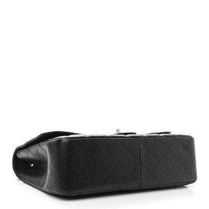 Chanel Caviar Quilted Jumbo Single Flap Black 4 of 12