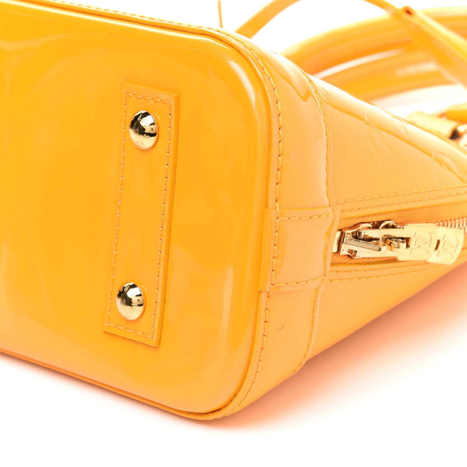 Louis Vuitton Vernis Alma BB Jaune Passion 5 of 9