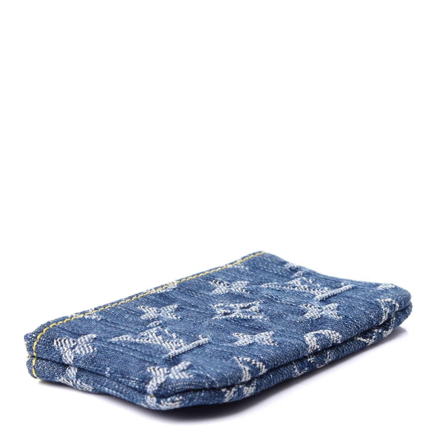 Louis Vuitton Monogram Denim Key Pouch Blue 4 of 9
