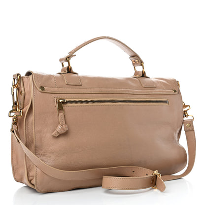 Proenza Schouler Lambskin PS1 Medium Satchel Stone 2 of 4