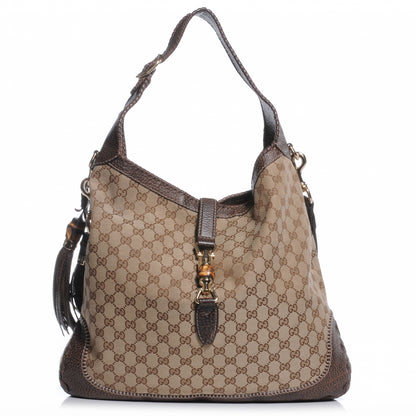 Gucci Monogram Large New Jackie Shoulder Bag 1 of 9