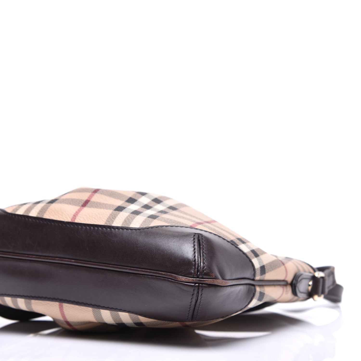 Burberry Haymarket Check Hartham Shoulder Bag Chocolate 8 of 10