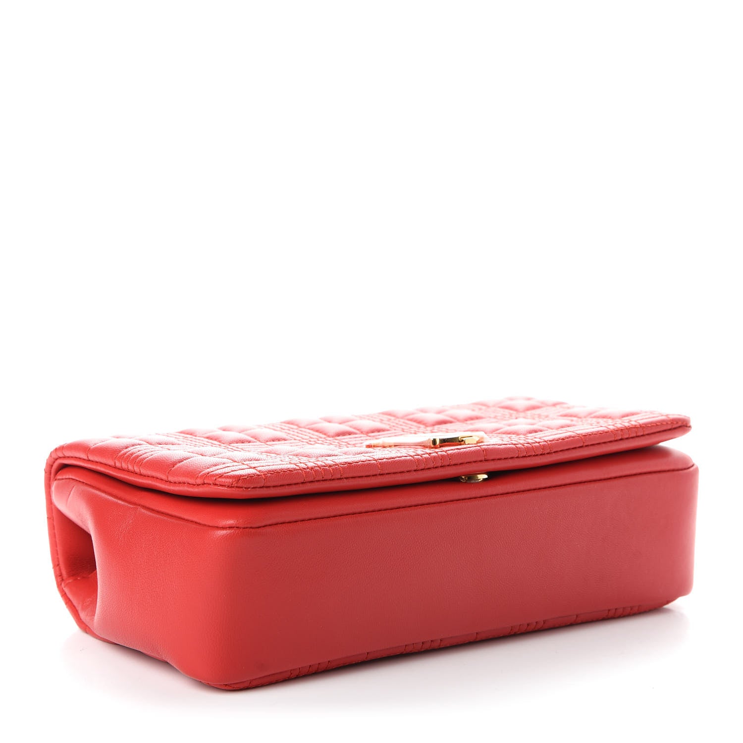 Burberry Lambskin Quilted Small Lola Bag Bright Red 4 of 9